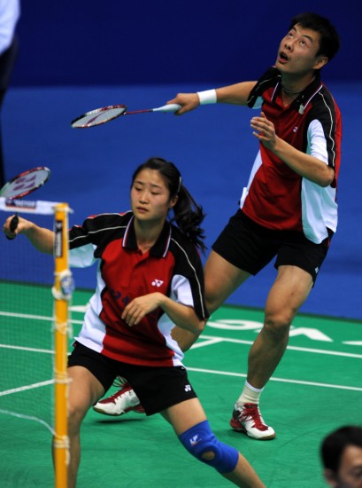 图文-全运羽球混双1/4决赛赛况徐晨/孙晓黎出局