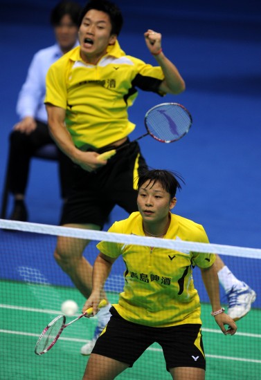图文-全运会羽毛球混双1/4决赛赛况沈烨搭档马晋