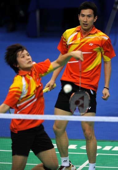 图文-全运会羽毛球混双1/4决赛赛况香港组合出局