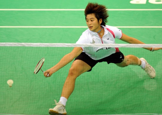 图文-全运羽球女单王适娴摘银王琳控制范围大